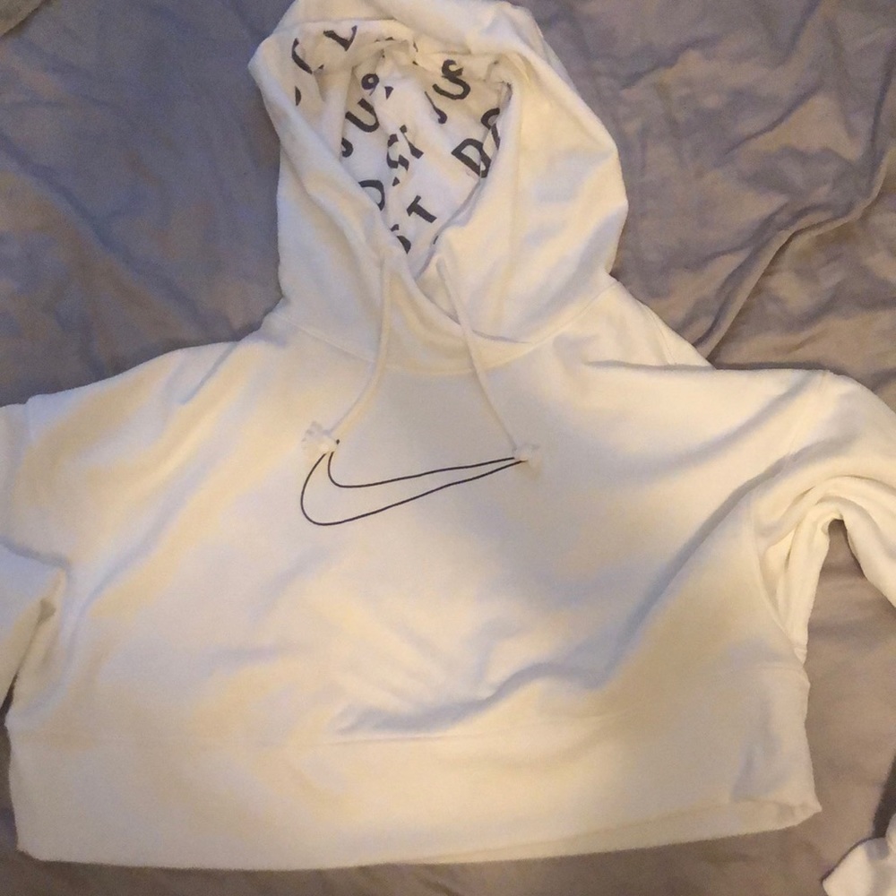 White Nike hoodie